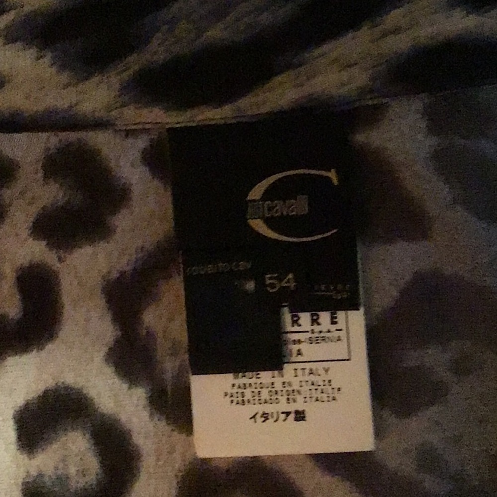 Just Cavalli mens sheer shirt size euro 54 fits US size M/L 1996 Vintage